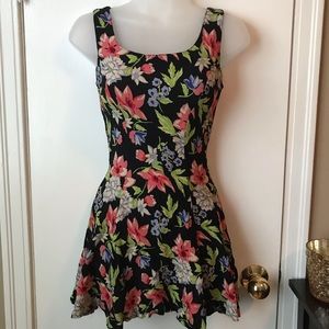 Betsey Johnson Mini Dress Floral Fit and Flare